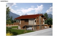 Twin-house in Zellermoos with view to the Kitzsteinhorn glacier and close to golfcourse. Development